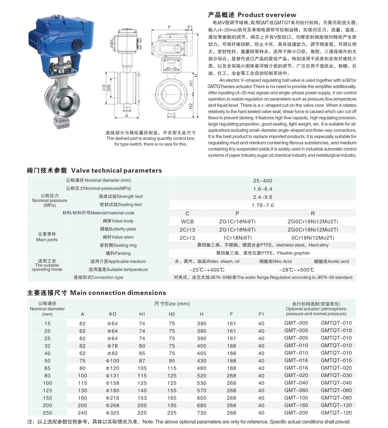 电动v型调节球阀
